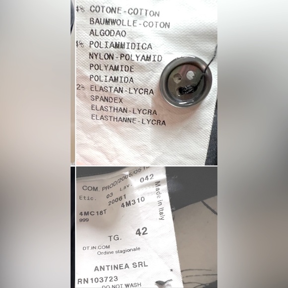 Armani Collezioni US6 Killer Vintage/Blk Top button pullover side-zip 🤩 blouse - Picture 12 of 16